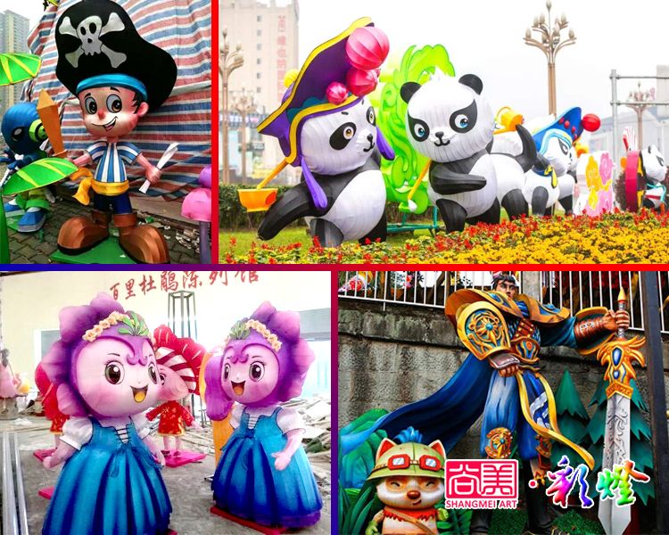 動漫人物彩燈_動漫花燈的精細(xì)化制作